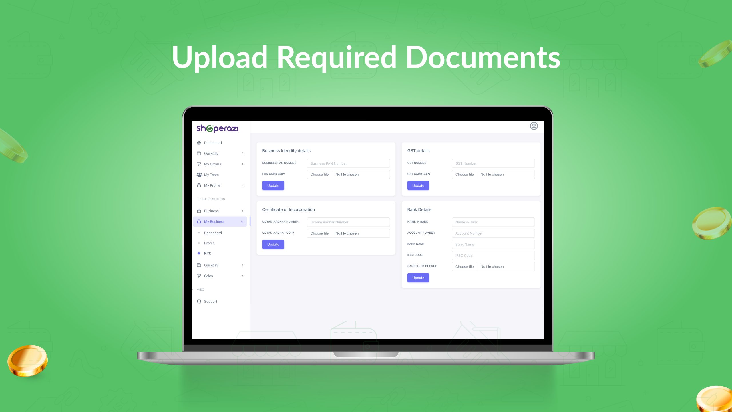 Upload Required Documents