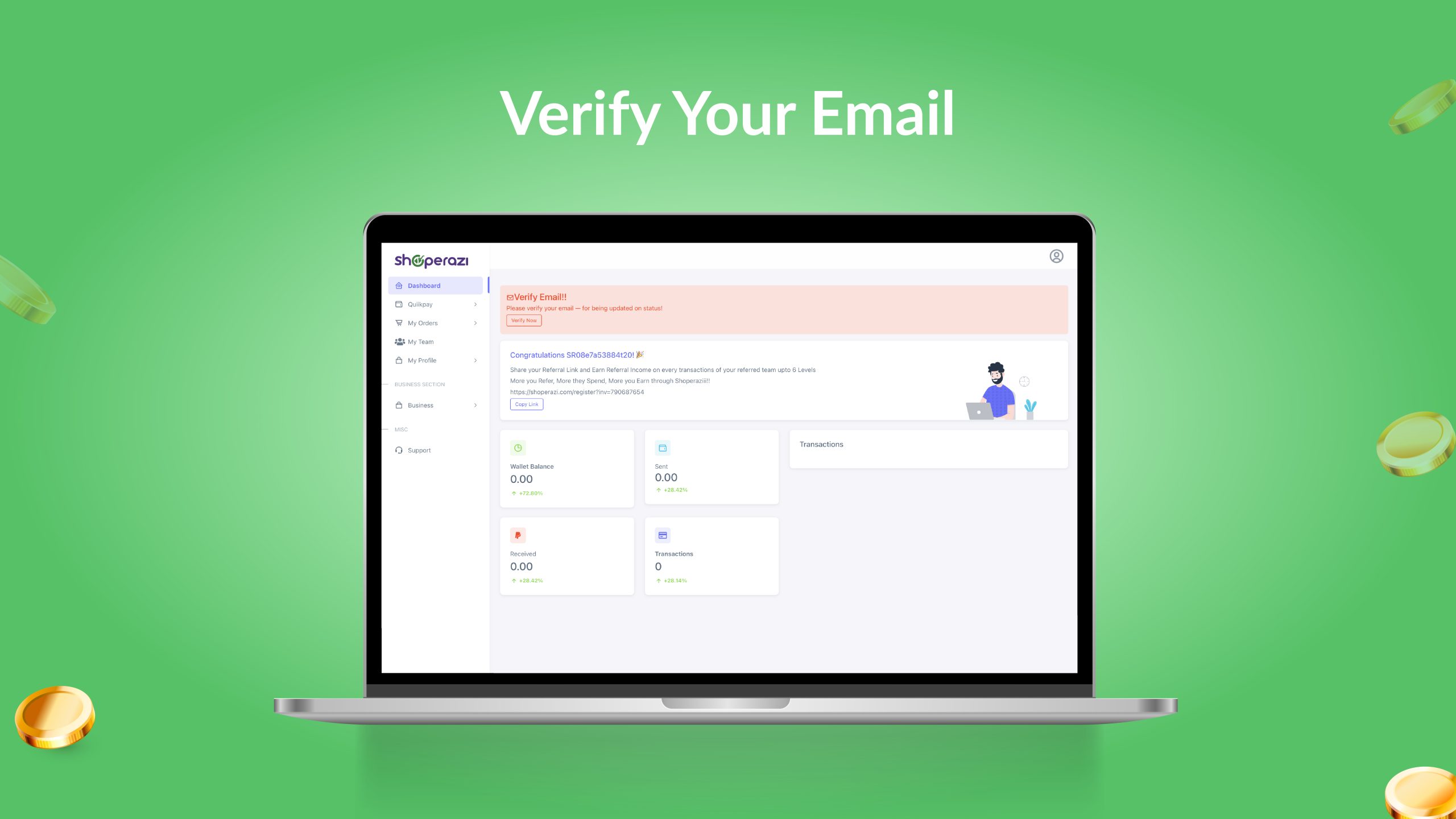 verify your email